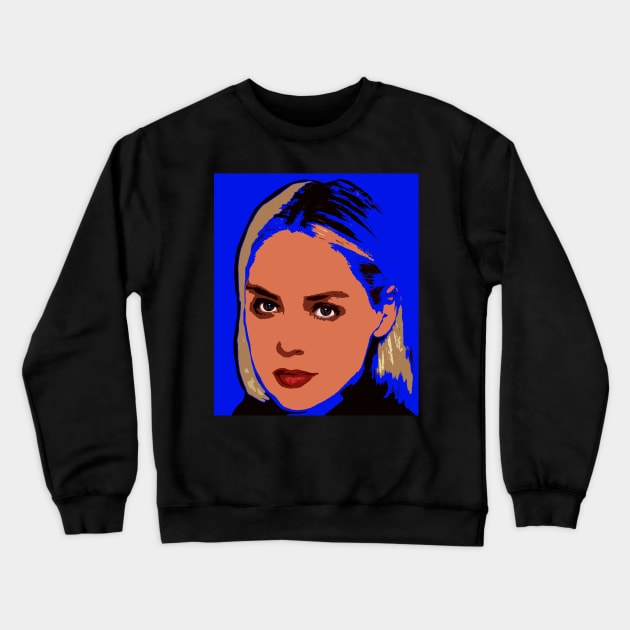 sharon stone Crewneck Sweatshirt by oryan80